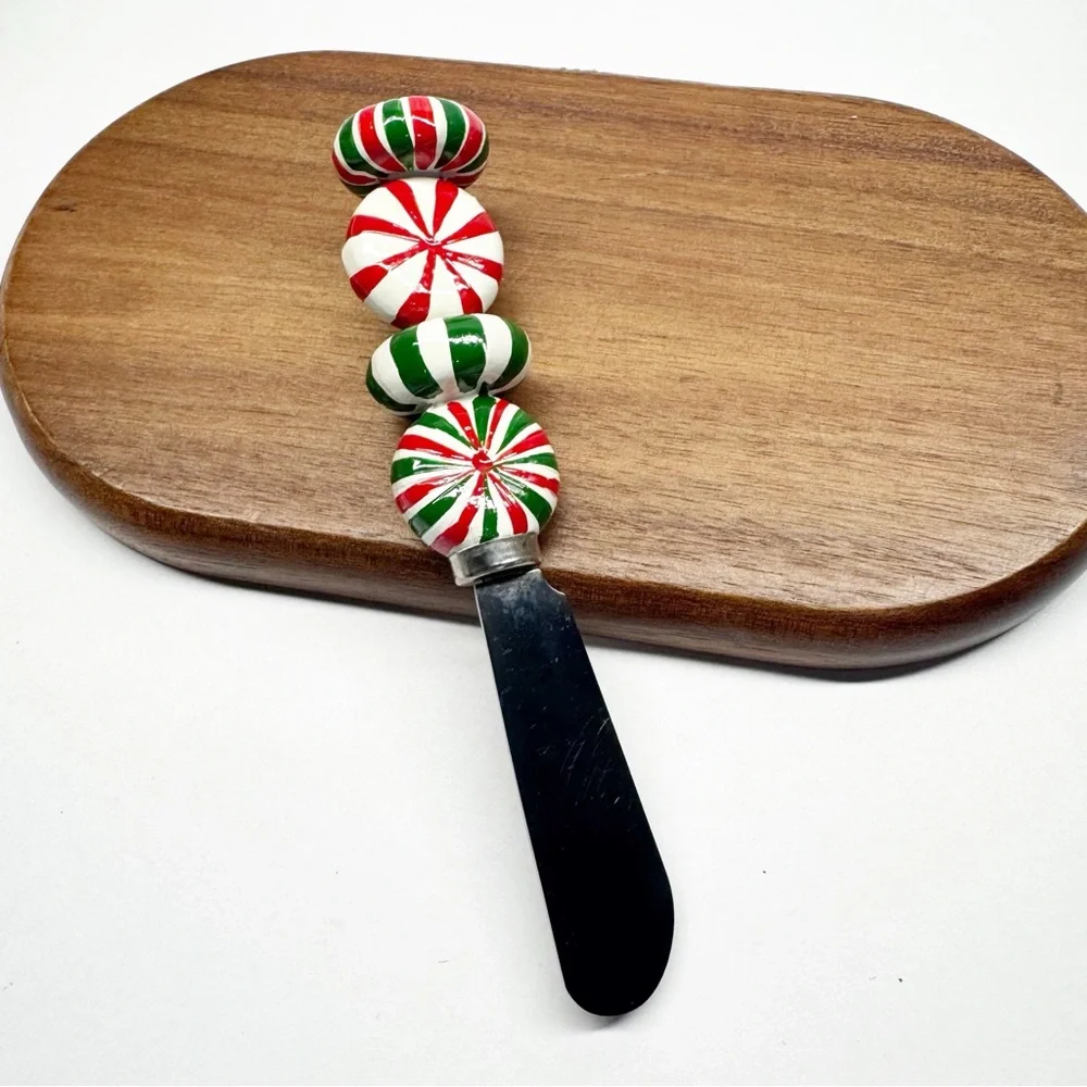Boston Warehouse Y2K Peppermint Candy Dip Bowl & Spreader